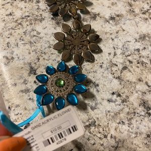 Ganz Crystal Blue Hanging Chime Decor